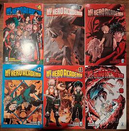 6 volumi My Hero Academia 4-7-10-12-13-18