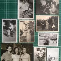 Lotto 40 foto d'epoca UOMINI DONNE vecchie foto