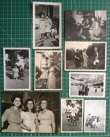 Lotto 40 foto d'epoca UOMINI DONNE vecchie foto