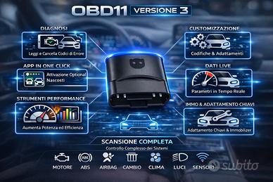 DIAGNOSI & CODIFICA & SBLOCCO OPTIONAL OBD11 VAG
