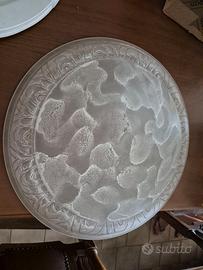 Plafoniera da soffitto in vetro satinato decorato 