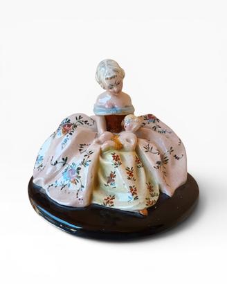 Statuina dama con bambino f. Perdomello  anni 50