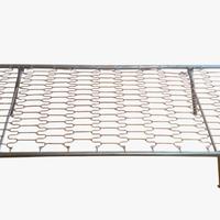 rete con piedi pieghevoli, materasso a molle