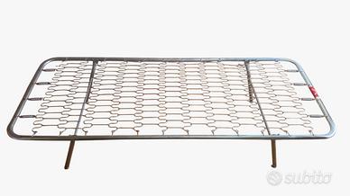rete con piedi pieghevoli, materasso a molle