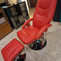 Poltrona Relax Massaggiante Rossa