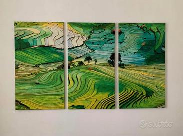 Stampe su tela campi di riso