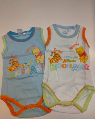 2 Body 3 mesi spalla larga Disney in cotone