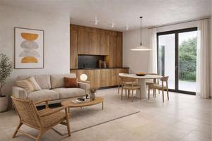 Trilocale con terrazzi e giardino privato