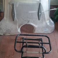 porta pacchi e parabrezza per vespa 