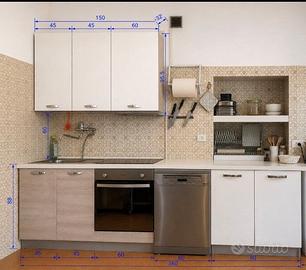 Cucina completa con elettrodomestici di qualità
