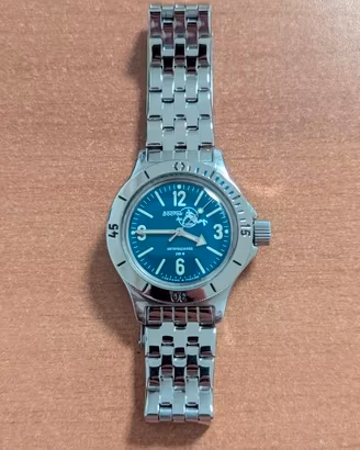Vostok Amphibia Automatico 200M Blu bracciale