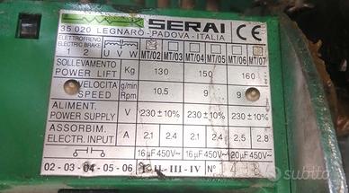 Motore per serranda elettrica Serai MT/02