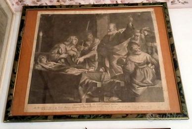 Quadro antica incisione del '600