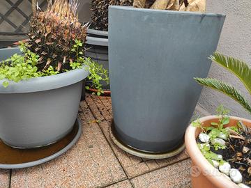 Vaso Veca genesis rotondo alto 60 cm grande