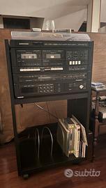 Impianto stereo Europhon con mobiletto e 4 casse