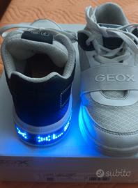 Geox X-Led scarpe bimbo n.36 bianche/blu