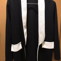 Giacca elegante nera e bianca