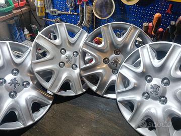 4 copricerchi peugeot nuovi originali