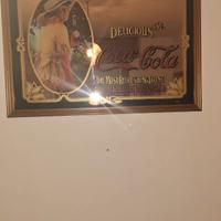 coca cola  specchio vintage anni 80