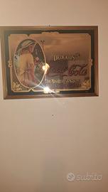 coca cola  specchio vintage anni 80