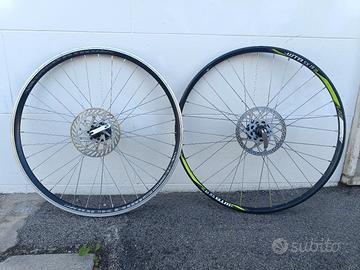 Coppia cerchi MTB da 26" con dischi freno