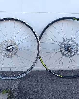 Coppia cerchi MTB da 26" con dischi freno