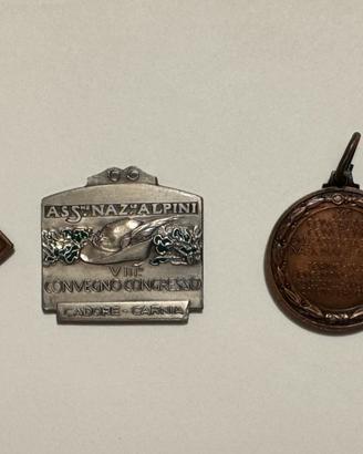 Medaglie delle prime adunate degli Alpini