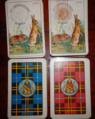 Carte da gioco Armanino con bollo fiscale