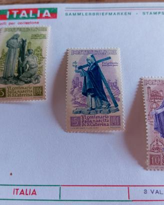 (1430) - Francobolli Italia S. Caterina (1948)