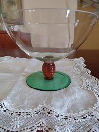 Servizio da macedonia e gelato in cristallo