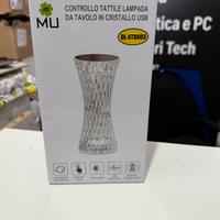 Lampada da tavolo in cristallo  controllo tattile