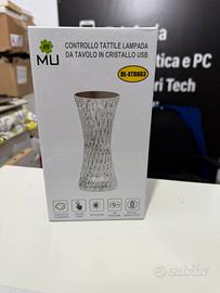 Lampada da tavolo in cristallo  controllo tattile