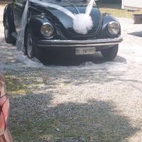 Noleggio auto Maggiolone cabrio nero per matrimoni