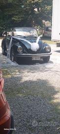 Noleggio auto Maggiolone cabrio nero per matrimoni