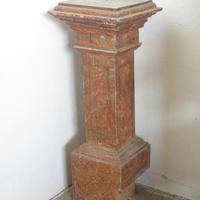 ANTICA COLONNA DA BALAUSTRA MARMORIZZATA