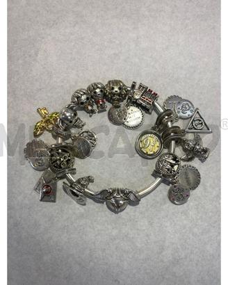 BRACCIALETTO PANDORA 18 CHARMS TEMA HARRY POTTER R