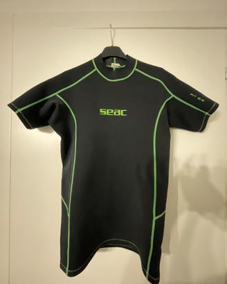 Maglia neoprene Seac Fit short 2 mm uomo taglia XL