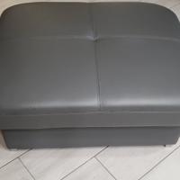 Pouf ecopelle antracite 