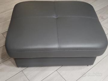 Pouf ecopelle antracite 