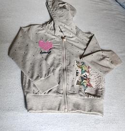 Felpa grigia a pois bambina 30 M