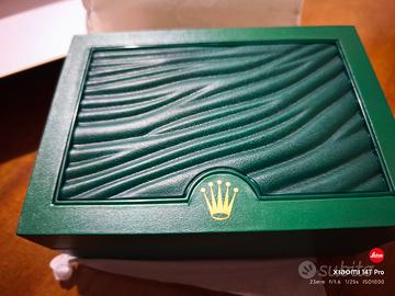 scatola per orologio rolex