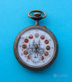 Antico e raro orologio da tasca Regulateur c.1880