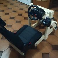 Postazione guida e Logitech g29