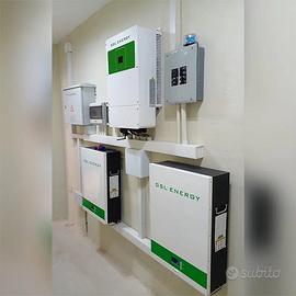 Kit 10kw fotovoltaico 6kw impianto accumulo litio