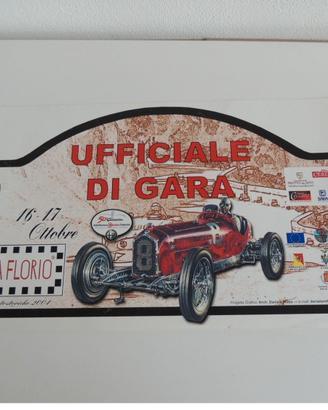 placca rally adesiva cm. 21x42 autostoriche targa