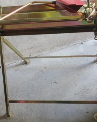 Cavalletto taglia legna con supporto motosega