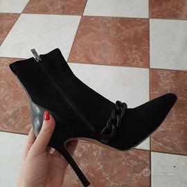 Stivale numero 37, in camoscio, tacco 10