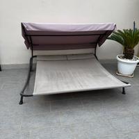 lettino matrimoniale da giardino