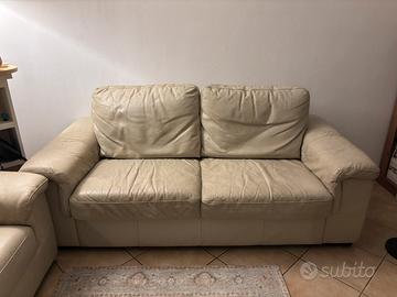 Divano 2 posti Poltrone e Sofà – beige/avorio