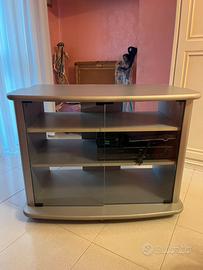 Mobile carrello porta TV vintage grigio